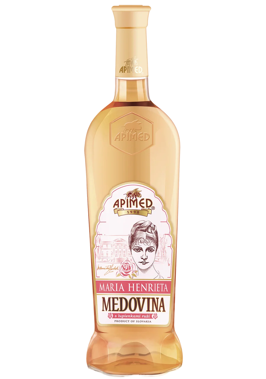 Apimed, hydromel slovaque slave de slovaquie aux pétales de rose Rosengräfin Marie Henriette