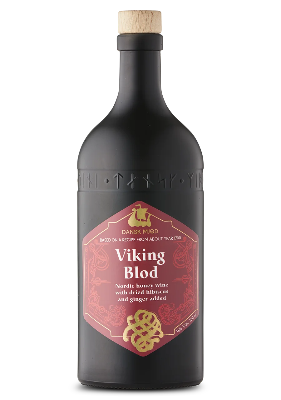 Viking Blod, hydromel danois fait au Danemark selon une recette historique scandinave, hydromel au gingembre et à l'hibiscus