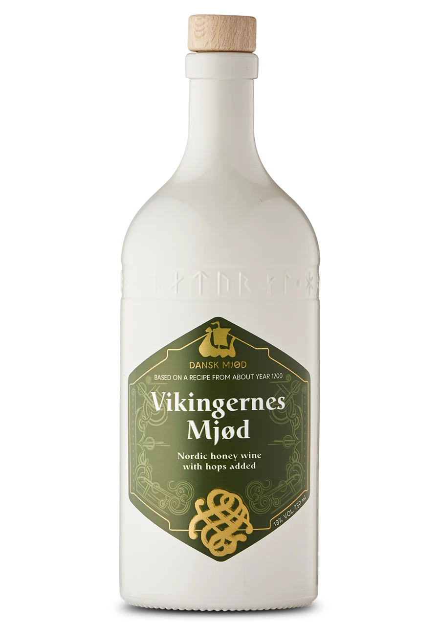 Vikingernes Mjød 0,75L, hydromel danois fait au Danemark selon une recette historique scandinave, hydromel au houblon