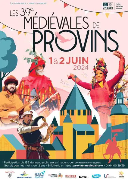 Affiche des médiévales de Provins 2024
