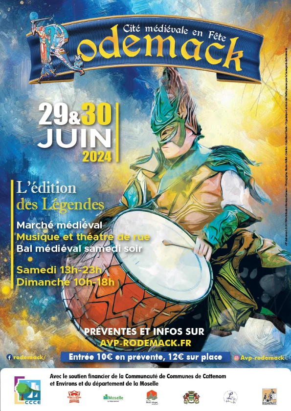 Affiche médiévale de Rodemack 2024