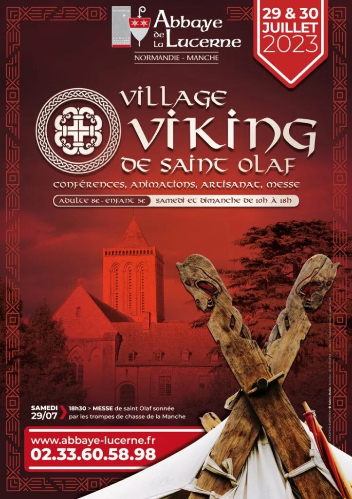 Affiche du Village viking de Saint Olaf de la Lucerne, les 27 et 28 juillet 2024