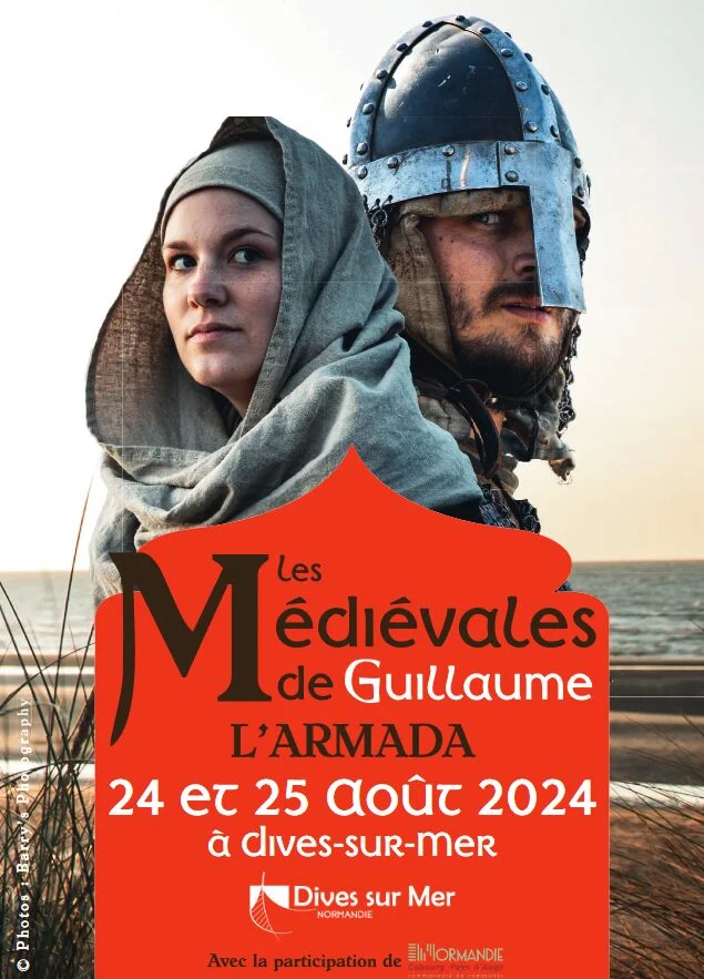 Affiches des médiévales de guillaume de Dives sur mer 2024